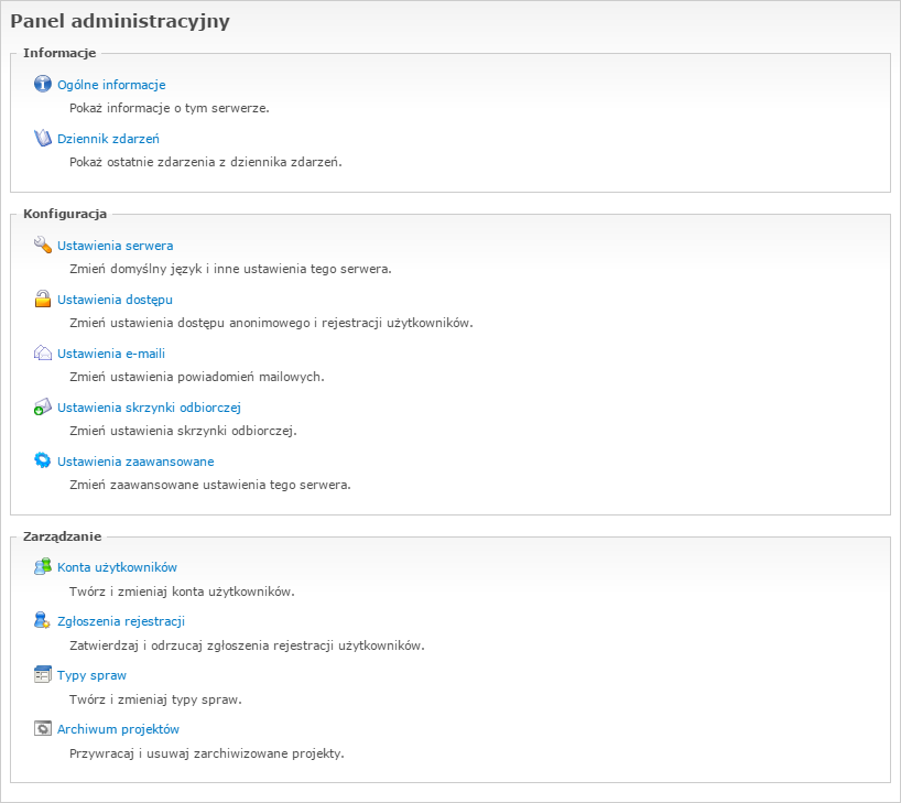 Panel administracyjny